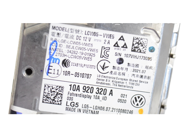 Панель приборов 10A920320A   Volkswagen ID.3       