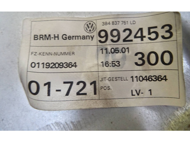 Передний комплект электрического механизма для подъема окна    3B4837755D   Volkswagen PASSAT B5.5