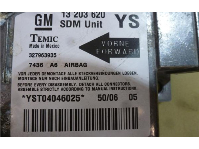 Блок подушек безопасности    Opel Meriva A