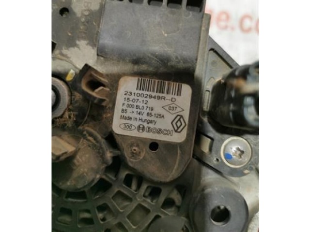 Генератор 231002949R, 231002949RD Dacia Dokker