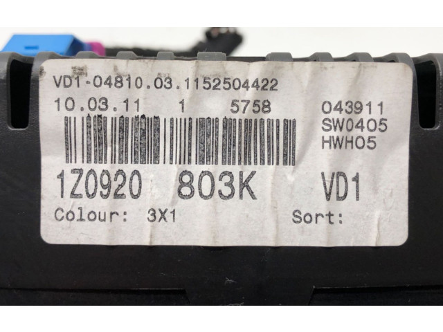 Панель приборов 1Z0920803K Skoda Octavia Mk2 (1Z)