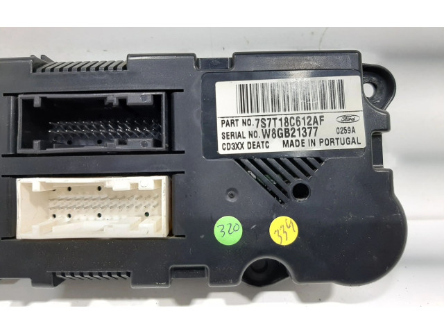 Модуль блока управления кондиционером 7S7T18C612AF   Ford S-MAX