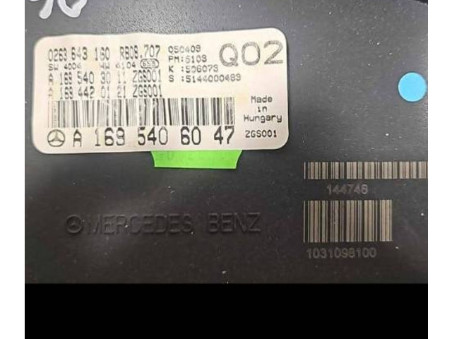 Панель приборов A1695403011, 0263643160 Mercedes-Benz A W169