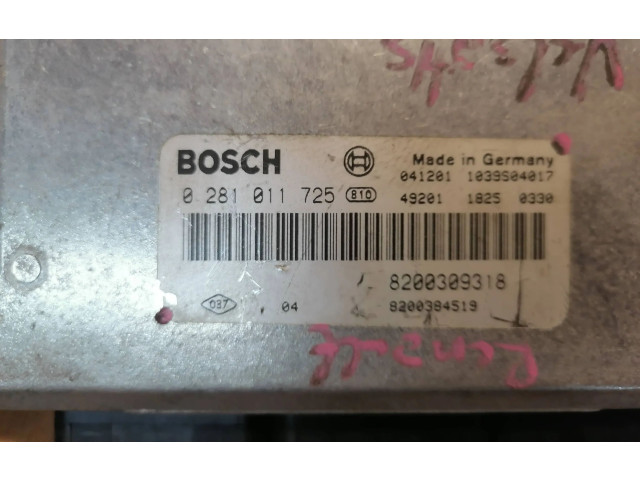 Řídící jednotka 0281011725, 8200384519   Renault Vel Satis 2003