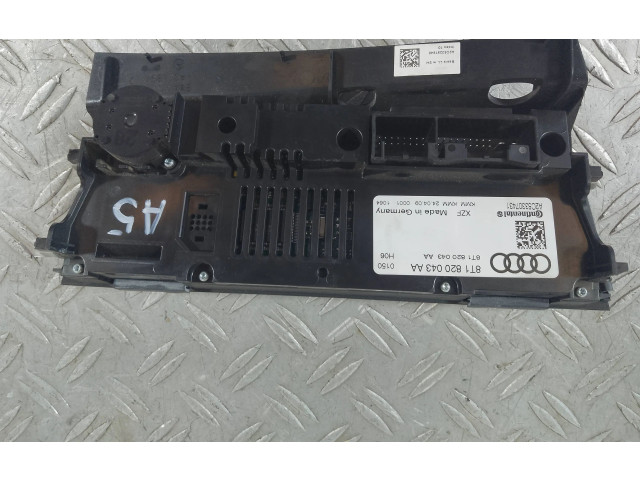 Блок управления климат-контролем 8T1820043AA, A2C53307431   Audi A5 8T 8F