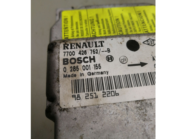 Блок подушек безопасности 7700426752, 0285001155   Renault Clio II