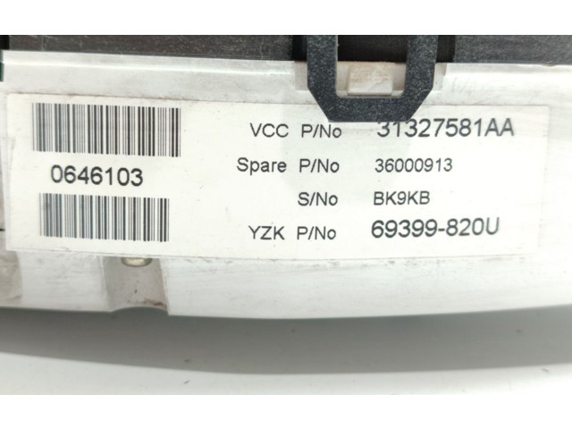 Přístrojová deska Volvo XC60 2011 69399820U