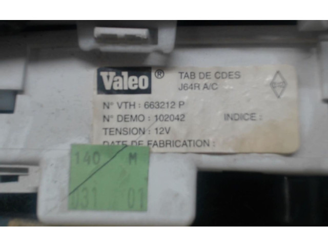 Блок управления климат-контролем    Renault Scenic I