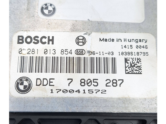 Комплект блоков управления 7805287, 0281013854   BMW X3 E83