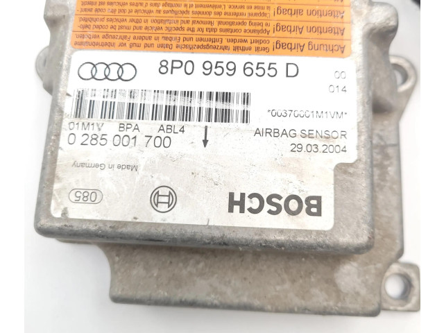 Блок подушек безопасности 8P0959655D, 0285001700   Audi A3 S3 8P