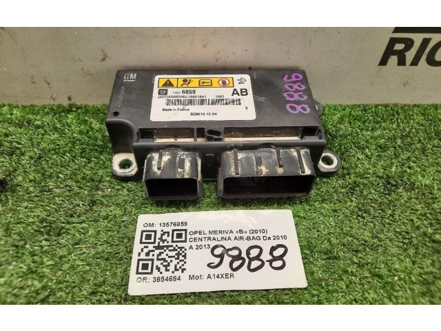 Блок подушек безопасности 13576859, 13576859   Opel Meriva A