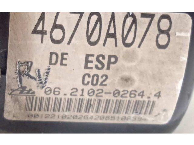 Блок АБС 4670A078, 06210904313 Mitsubishi Grandis - года