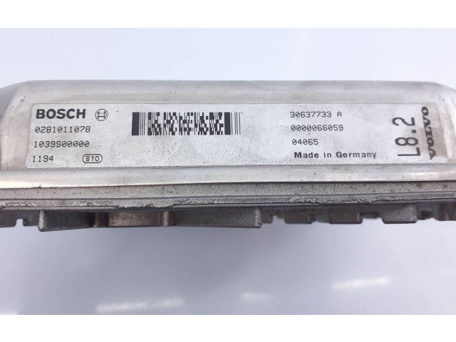 Блок управления двигателя 0281011078, 1039S00000   Volvo XC90