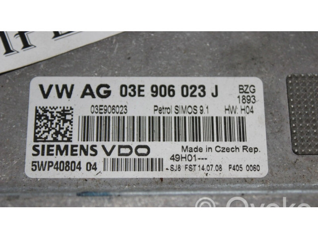 Блок управления двигателя 03E906023J   Skoda Roomster (5J)