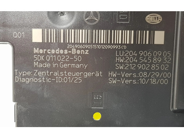 Pojistková skříňka A2045458932, A2045400150 Mercedes-Benz GLK (X204) 2010