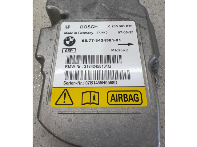 Блок управления надувных подушек 0285001870, 3424581   BMW X3 E83