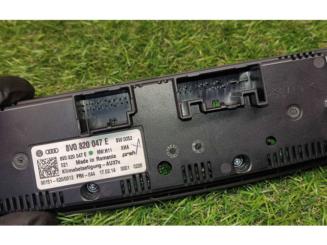 Блок управления климат-контролем 8V0820047E, 901516200012 Audi A3 S3 8V