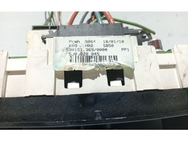 Модуль блока управления кондиционером 5J0820045   Skoda Fabia Mk2 (5J)