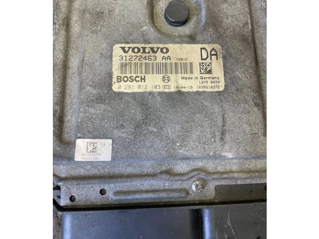 Блок управления двигателя 31272463AA, 0281012103 Volvo C30