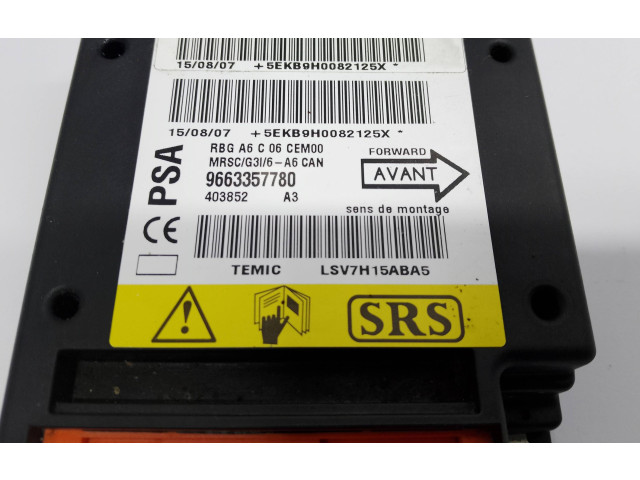 Блок подушек безопасности 9663357780   Citroen C2