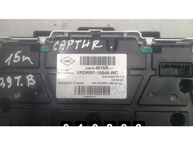 Přístrojová deska Renault Captur 2015 248104016R