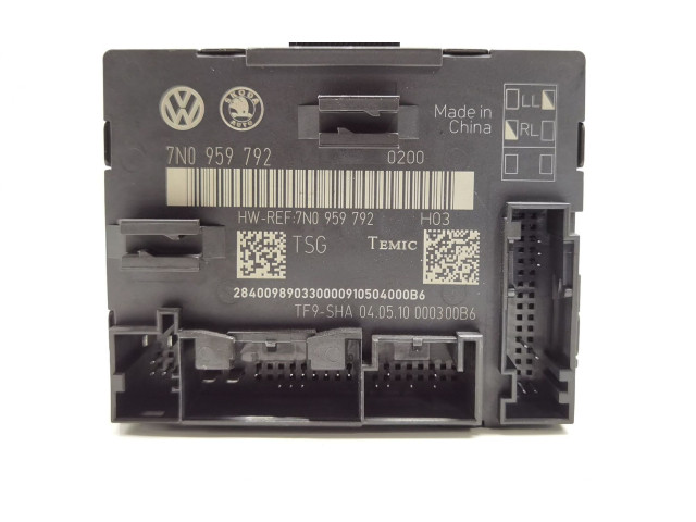 Другие блоки управления / модули 7N0959792 Skoda Yeti (5L) 2009 - 2017 года