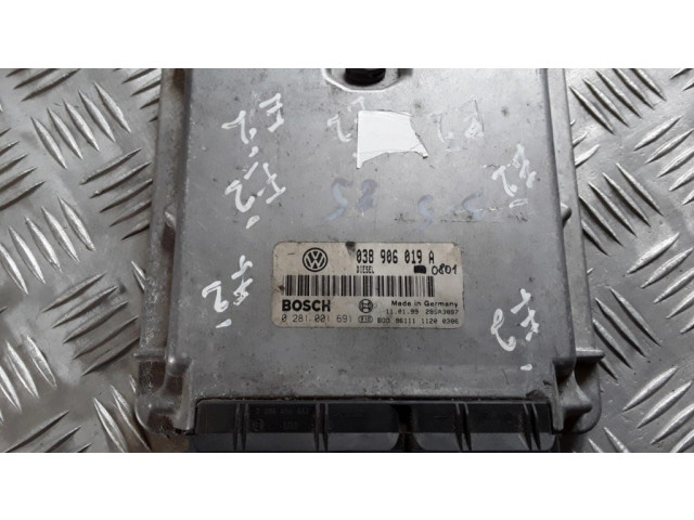 Řídící jednotka 038906019A, 0281001691 Audi A4 S4 B5 8D 2000
