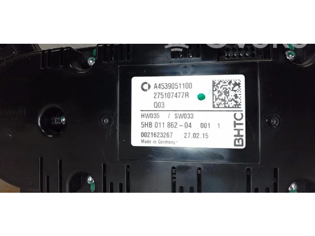 Блок управления климат-контролем A4539051100 Smart ForFour II W453