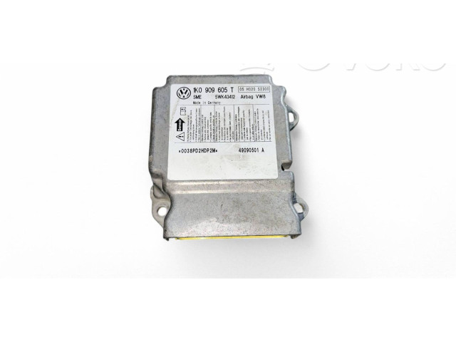 Блок подушек безопасности 1K0909605T, 5WK43412   Skoda Octavia Mk2 (1Z)