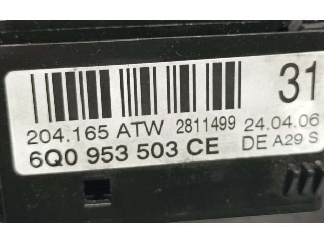 Кнопки рулевого колеса 6Q0953503CE   Volkswagen Polo