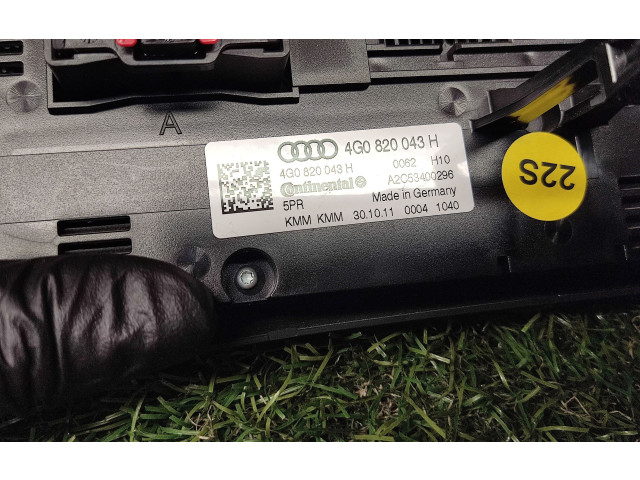 Блок управления климат-контролем 4G0820043H, A2C53400296 Audi A6 S6 C7 4G