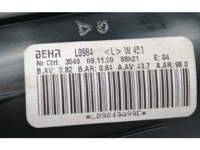 Вентилятор печки L0984   Smart ForTwo II    