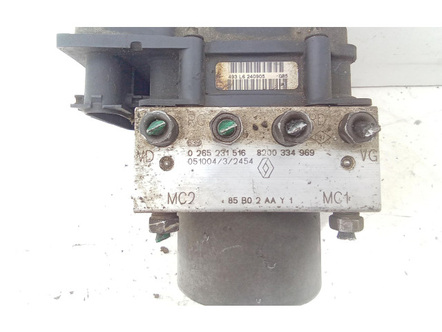 Блок управления АБС 0265231516, 0265231516   Renault Clio III