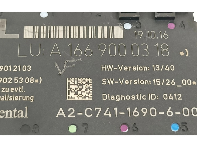 Блок управления A1669000318   Mercedes-Benz A W176