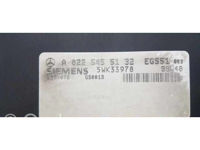 Блок управления коробкой передач A0225455132 Mercedes-Benz S W220