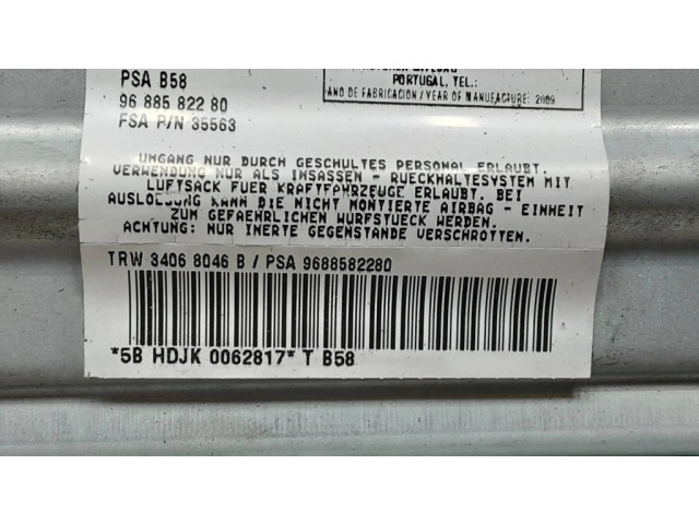 Подушка безопасности пассажира 9688582280, 34068046B Citroen C4 I Picasso