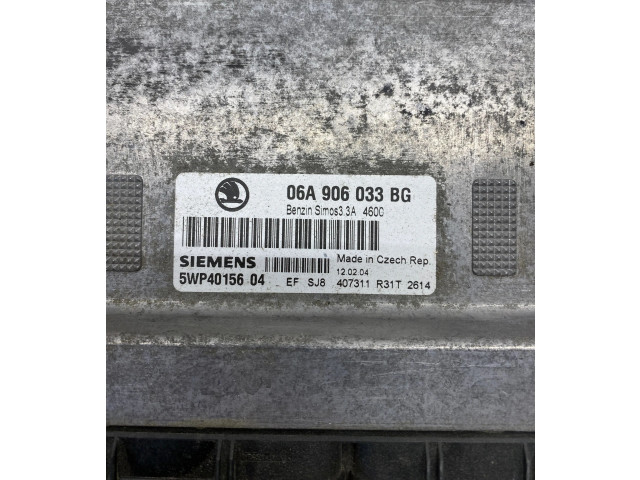 Блок управления двигателя 06A906033BG, 5WP4015604 Skoda Octavia Mk1 (1U)