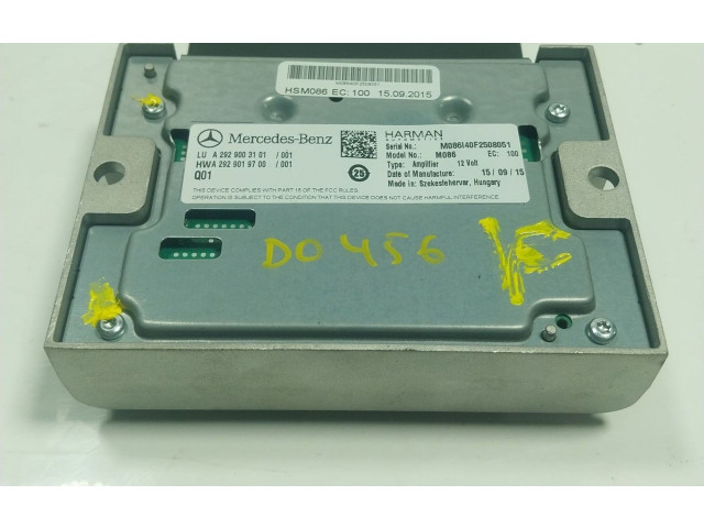 Блок управления A2929003101, A2929003101   Mercedes-Benz GLE AMG (W166 - C292)