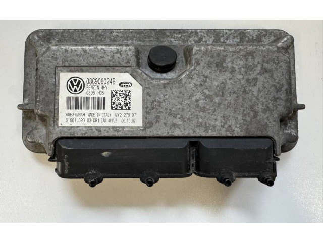 Блок управления двигателя 03C906024B, 6GE37M6AH Skoda Fabia Mk2 (5J)