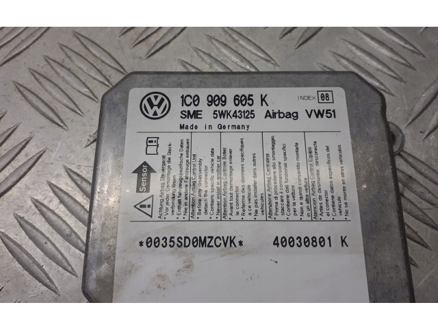 Блок подушек безопасности 1C0909605K Skoda Fabia Mk1 (6Y)