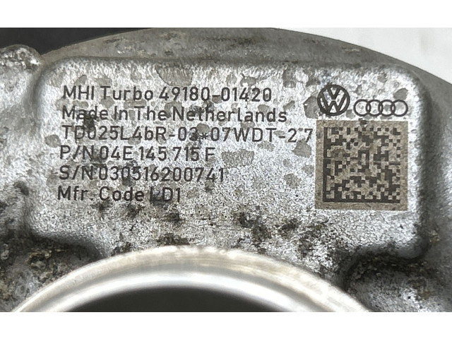 Турбина Skoda Octavia Mk3 (5E) 04E145715F, 4918001420 для двигателя 04E100034D