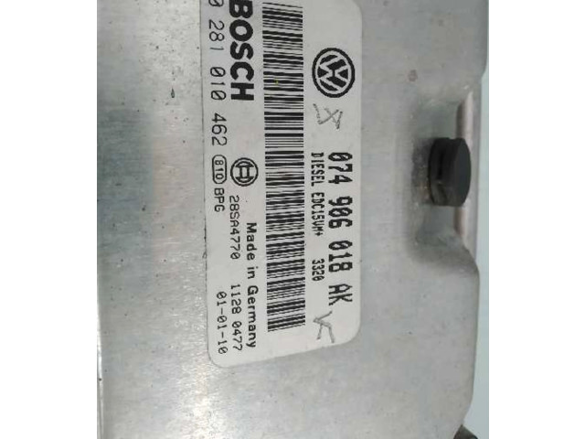 Блок управления двигателя 074906018AK, 0281010462 Volkswagen Transporter - Caravelle T4