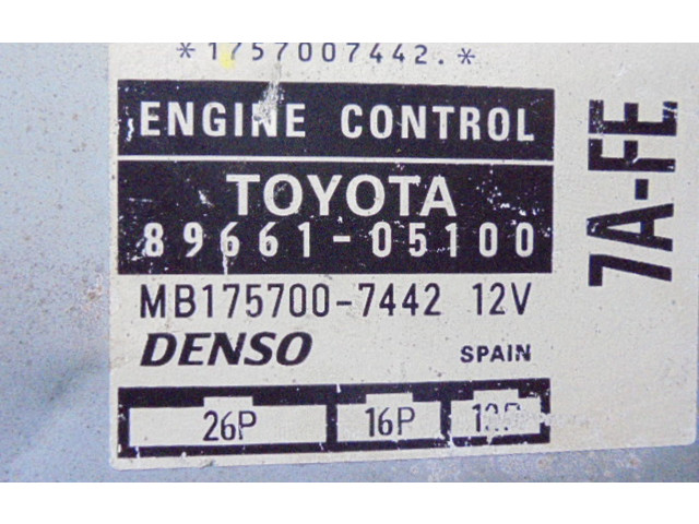 Řídící jednotka 89661-05100, 89661-05100 Toyota Carina T190 1995