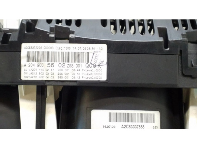 Панель приборов A2049005602, A2044400247   Mercedes-Benz C W204       