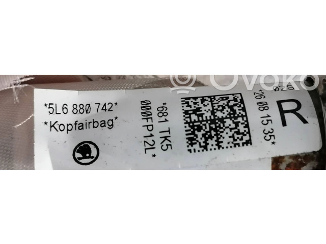 Боковая подушка безопасности 5L6880742, 681TK5 Skoda Yeti (5L)