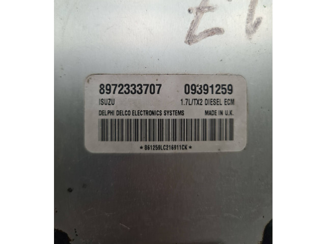 Блок управления двигателя 8972333707, 09391259   Opel Combo C
