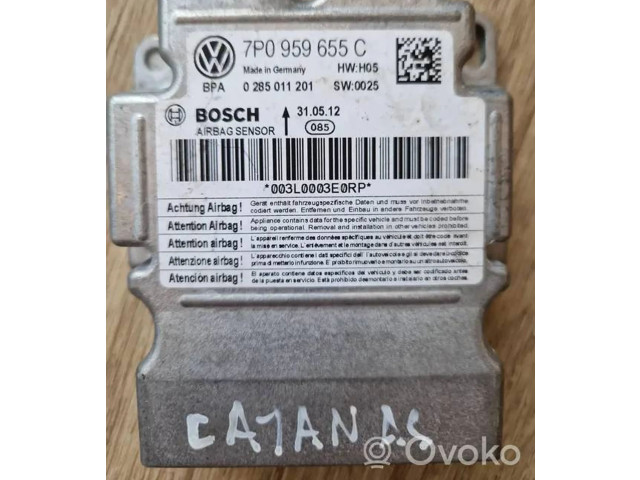 Блок подушек безопасности 7P0959655C, 0285011201 Porsche Cayenne (92A)