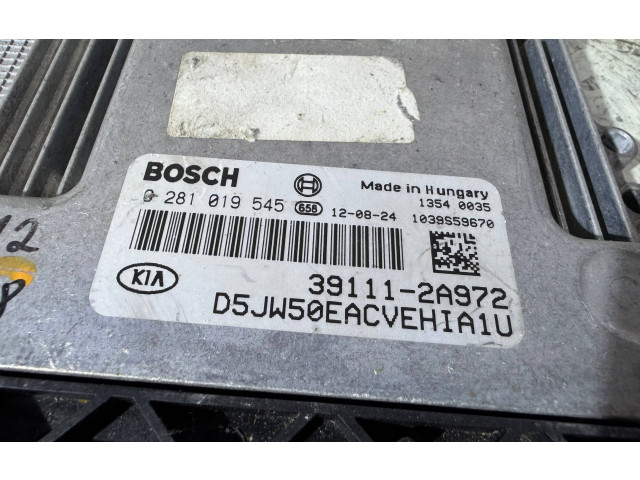 Блок управления двигателя 0281019545, 391112A972   KIA Ceed