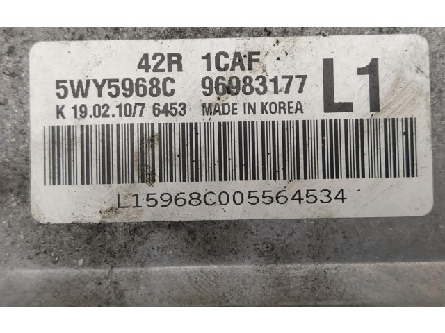 Блок управления двигателем Блок управления 5WY5968C   Chevrolet Astra