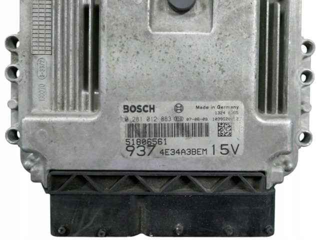 Блок управления двигателя 51806561, 0281012883 Alfa Romeo GT